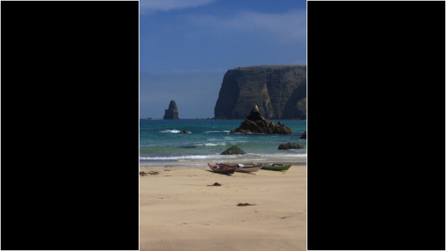 Stack Clo Kearvaig from Geodha Seamraig Sea Kayak Stack Clo Kearvaig from Geodha Seamraig