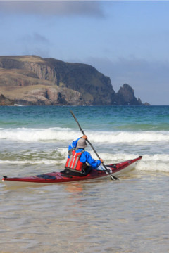 Leaving Kearvaig Beach Sea Kayak Kearvaig Beach Cape Wrath