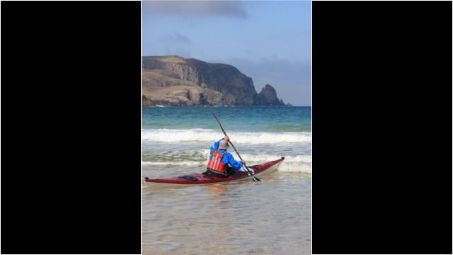 Leaving Kearvaig Beach Sea Kayak Kearvaig Beach Cape Wrath