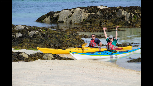 Landing on Arisaig Skerries Sea Kayak Arisaig Skerries