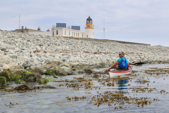 Landing at Ailsa Craig Lighthouse Sea Kayak Ailsa Craig Lighthouse
