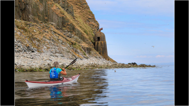 Ailsa Craig's Old Rusting Foghorn Sea Kayak Ailsa Craig