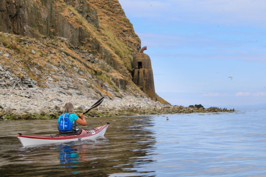 Ailsa Craig's Old Rusting Foghorn Sea Kayak Ailsa Craig