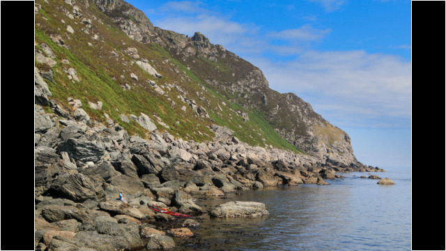 Rocky Landing near Sron Uamha, Mull of Kintyre Sea Kayak Mull of Kintyre