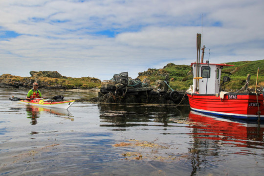 Fishing Boat in Caolas Craro Sea Kayak Gigha Fishing Boat