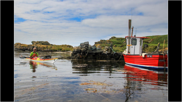 Fishing Boat in Caolas Craro Sea Kayak Gigha Fishing Boat