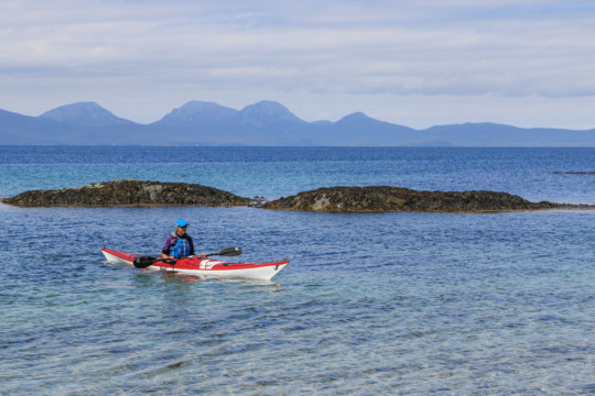 Paps of Jura from Gigha Sea Kayak Gigha Paps of Jura
