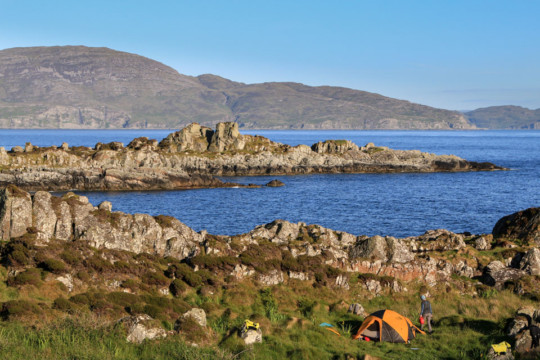 Campsite on Eileach an Naoimh, Garvellachs Garvellachs Camping