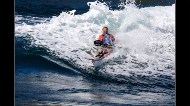 Surfing at Grey Dogs Sea Kayak Garvellachs Grey Dogs