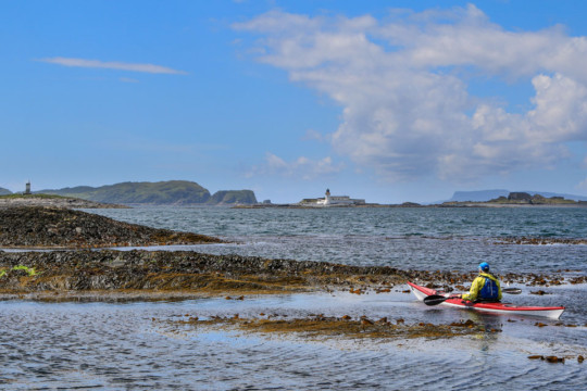 Fladda Lighthouse with Garvellachs & Belnahua Sea Kayak Garvellachs Lighthouse