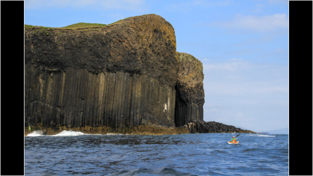 Boat Cave & The Great Face, Staffa Sea Kayak Treshnish Staffa Boat Cave The Great Face