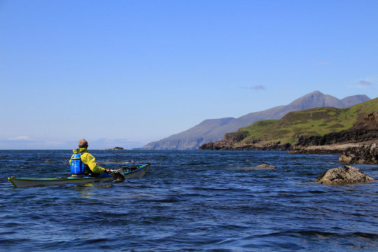 South Coast Eigg, Rum behind Sea Kayak Eigg Muck
