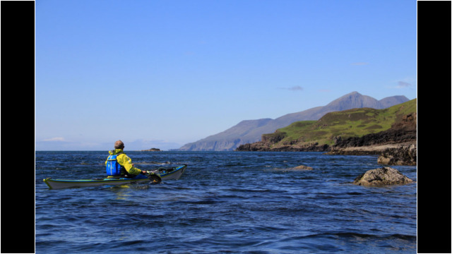 South Coast Eigg, Rum behind Sea Kayak Eigg Muck