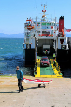 Arriving on Eigg Sea Kayak Eigg Muck Ferry