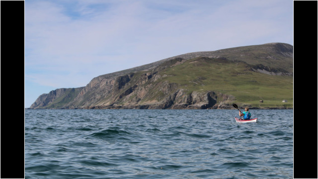 Approaching Harris, West Coast Rum Sea Kayak Rum