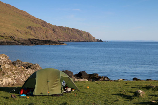 Camping at Harris, West Coast Rum Sea Kayak Rum