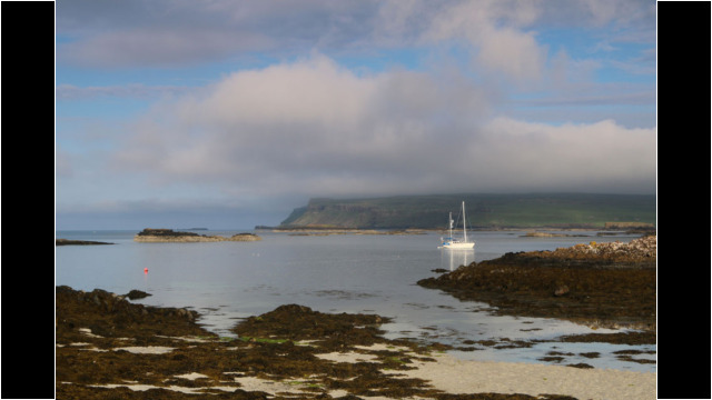 Canna from Sanday's NE Coast Canna Sanday