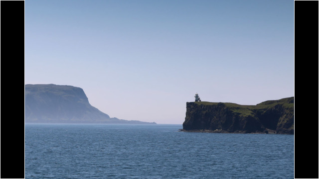 Light on East Coast Sanday, Rum behind Canna Sanday