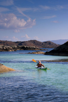 SW Corner of Eilean Shona Sea Kayak Eilean Shona