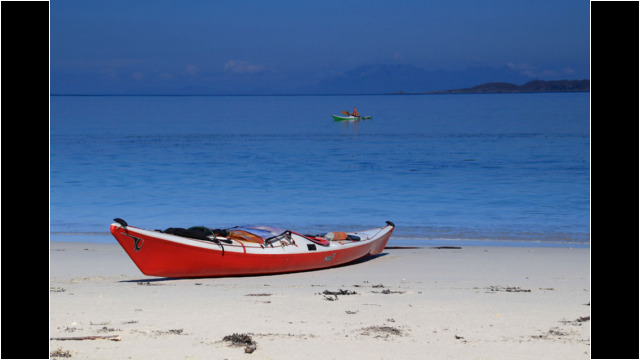 Silver Sands Beach enroute to Eileen Shona Sea Kayak Eilean Shona Beach Silver Sands