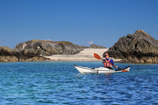 Silver Sands Beach enroute to Eileen Shona Sea Kayak Eilean Shona Beach Silver Sands