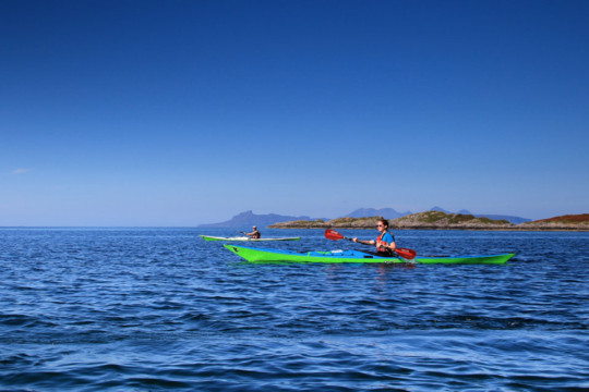 Eilean Collie & Eigg enroute to Eilean Shona Sea Kayak Eilean Shona