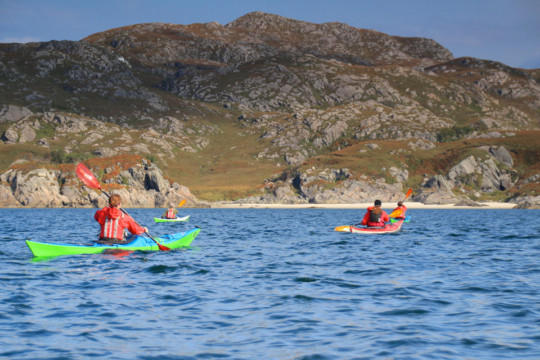 Beaches West of Peanmeanach, Loch Ailort Sea Kayak Loch Ailort Beach
