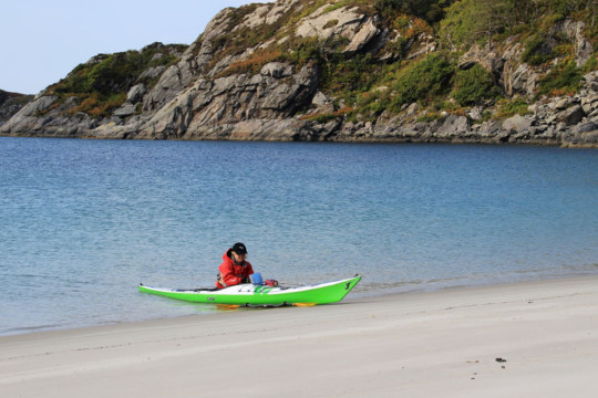 Beach West of Peanmeanach, Loch Ailort Sea Kayak Loch Ailort Beach