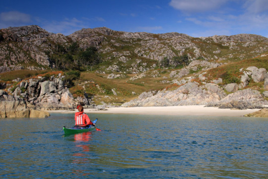 Beach West of Peanmeanach, Loch Ailort Sea Kayak Loch Ailort Beach
