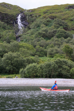 Sea Kayak Loch Ailort Waterfall