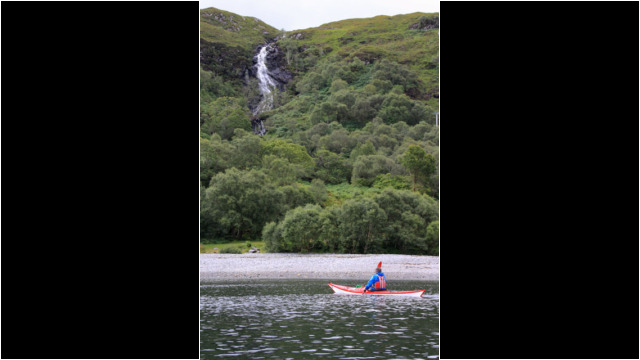 Sea Kayak Loch Ailort Waterfall