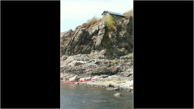 Bothy overlooking Camas Ghaoideil Sea Kayak Sound of Arisaig