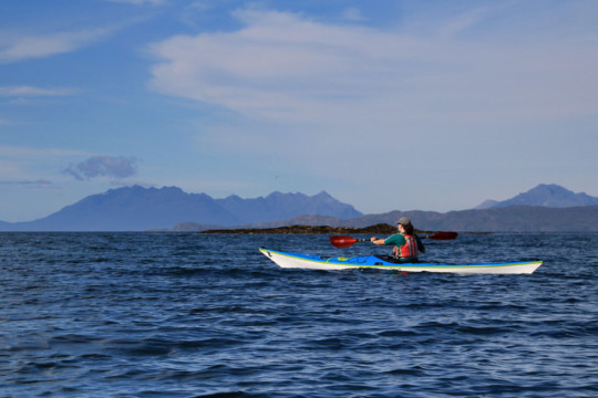 Cuillins of Skye from Arisaig Skerries Sea Kayak Morar Arisaig Skye Cuillins
