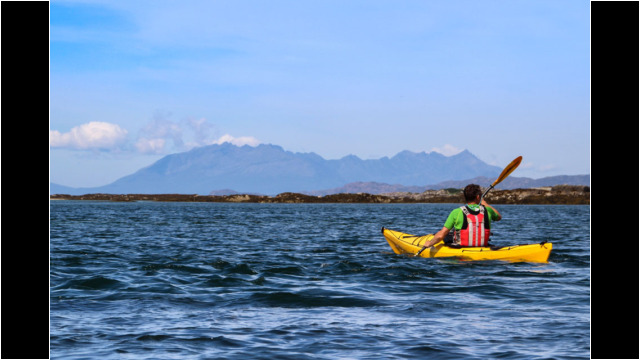 Cuillins of Skye from Arisaig Skerries Sea Kayak Morar Arisaig Skye Cuillins