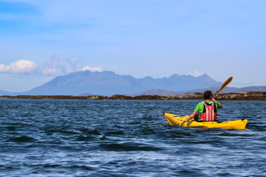 Cuillins of Skye from Arisaig Skerries Sea Kayak Morar Arisaig Skye Cuillins