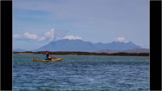 Cuillins of Skye from Arisaig Skerries Sea Kayak Morar Arisaig Skye Cuillins