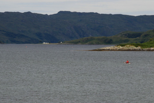 Heading out of Loch Nevis to Kylesknoydart Sea Kayak Loch Nevis