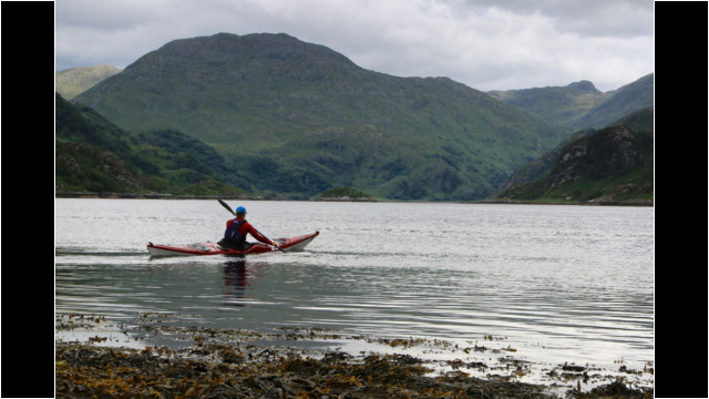 Looking into Loch Hourn Sea Kayak Loch Hourn