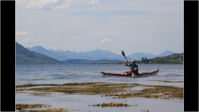 Entering Loch Duich, Skye behind Sea Kayak Loch Duich