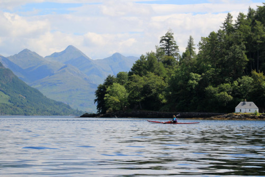 Totaig, Loch Duich & Kintail Mountains Sea Kayak Loch Duich Kintail Mountains