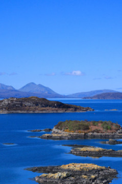 Plockton Islands, Skye behind Plockton Skye