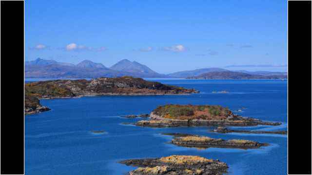 Plockton Islands, Skye behind Plockton Skye