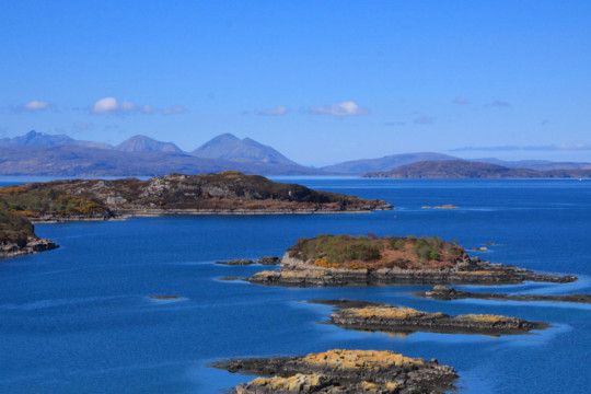 Plockton Islands, Skye behind Plockton Skye