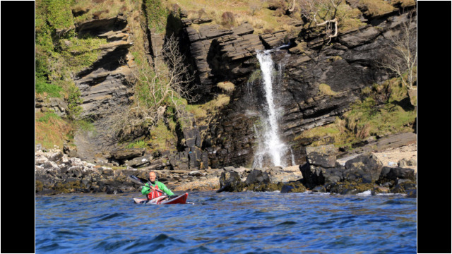 Loch Eishort Waterfall Sea Kayak Loch Eishort Skye Waterfall