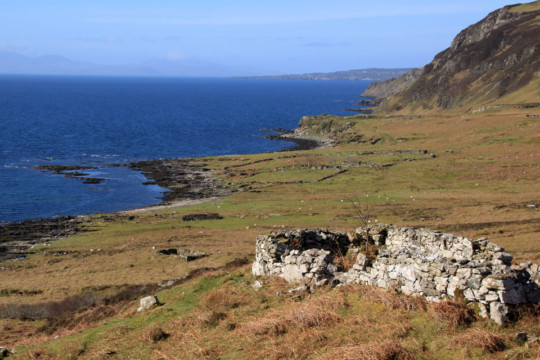 Boreraig Clearance Village, loch Eishort Loch Eishort Skye Boreraig