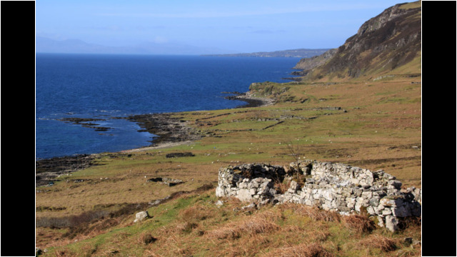 Boreraig Clearance Village, loch Eishort Loch Eishort Skye Boreraig