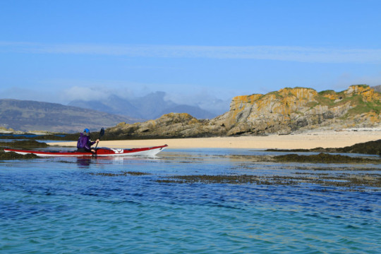 Coral Beach on Eileen Dubh Sea Kayak Loch Eishort Skye Beach