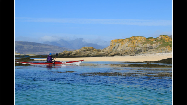 Coral Beach on Eileen Dubh Sea Kayak Loch Eishort Skye Beach