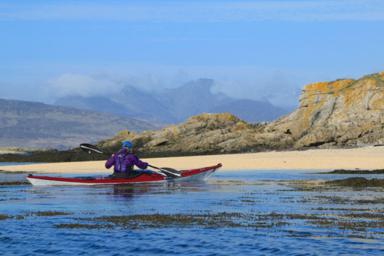 Coral Beach at Eileen Dubh, Loch Eishort Sea Kayak Loch Eishort Skye Beach