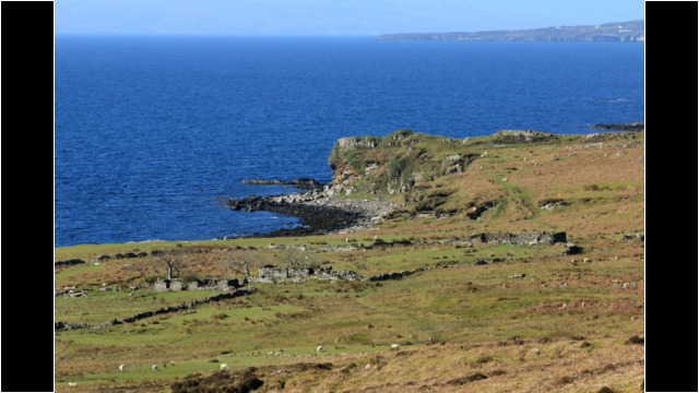 Boreraig Clearance Village, loch Eishort Loch Eishort Skye Boreraig